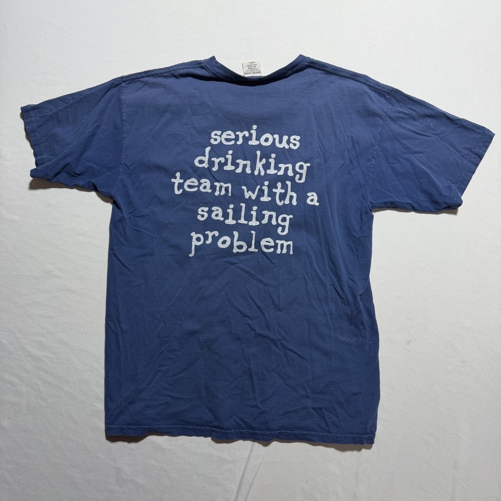 Antigua Sailing Week 2004 Vintage Funny Graphic T-Shirt Mens L Comfort Colors - Picture 10 of 10